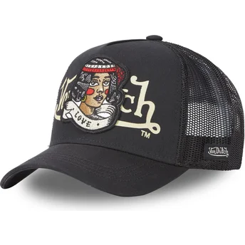 Gorra trucker negra LOVE NR de Von Dutch