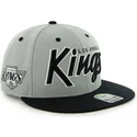 cappello-snapback-piatto-grigio-con-logo-a-lettere-dei-los-angeles-kings-nhl-di-47-brand