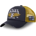 gorra-trucker-gris-y-amarilla-crew14-de-von-dutch