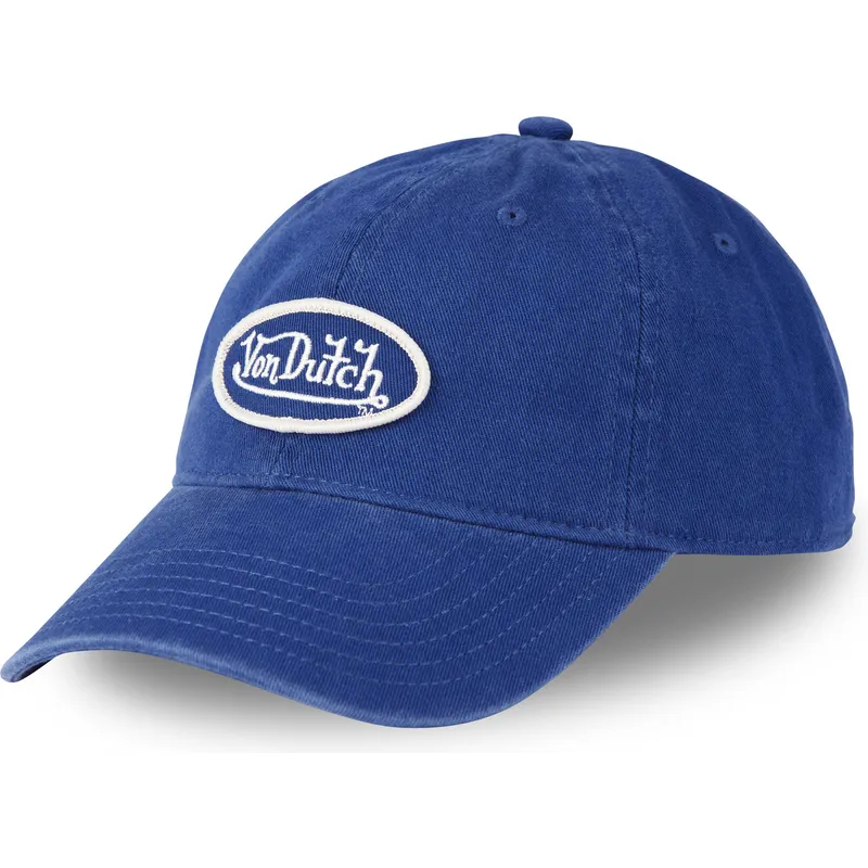 blaue-verstellbare-curved-cap-log-blu-von-von-dutch