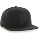 cappellino-nero-snapback-con-visiera-piatta-e-logo-nero-dei-chicago-blackhawks-nhl-sure-shot-di-47-brand