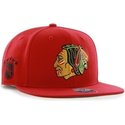 47-brand-flat-brim-chicago-blackhawks-nhl-sure-shot-snapback-cap-rot