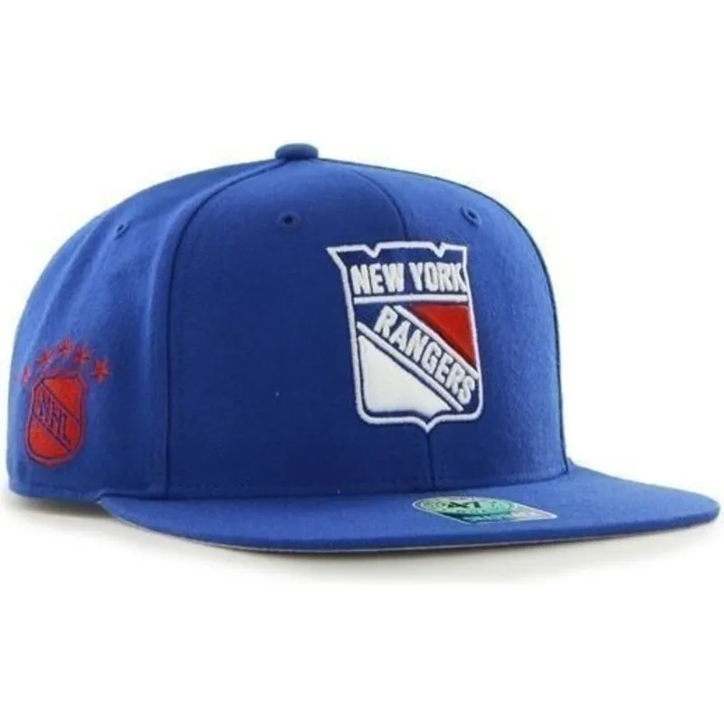 cappelli-piatta-blu-snapback-dei-new-york-rangers-nhl-di-47-brand