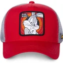 cappellino-trucker-rosso-e-grigio-per-bambino-kidbug1-looney-tunes-di-capslab