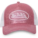 rosa-och-vit-truckerkeps-glitter-p-fran-von-dutch