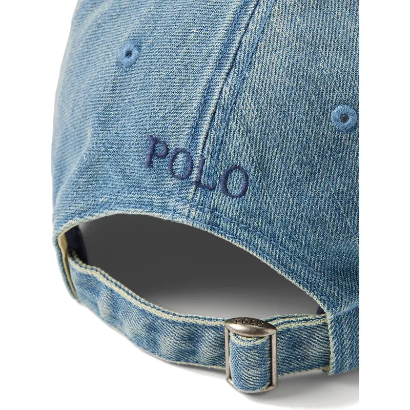 cappelli-curva-blu-cinghia-regolabile-di-polo-ralph-lauren