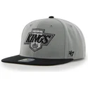mutzen-flach-grau-snapback-der-los-angeles-kings-nhl-von-47-brand