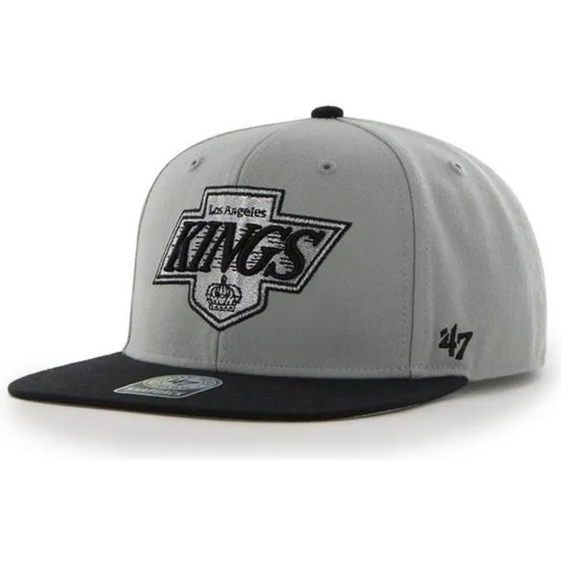 cappelli-piatta-grigio-snapback-dei-los-angeles-kings-nhl-di-47-brand cappelli-piatta-grigio-snapback-dei-los-angeles-kings-nhl-di-47-brand