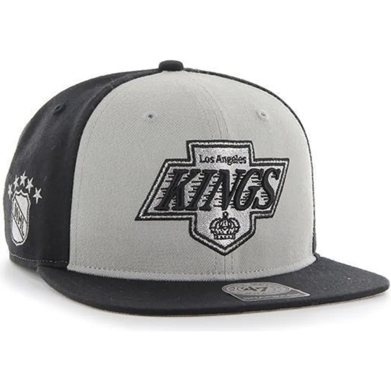 cappelli-piatta-grigio-snapback-dei-los-angeles-kings-nhl-di-47-brand