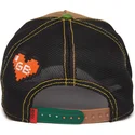 cappellino-trucker-marrone-nero-e-verde-rospo-battle-rash-zits-and-pimple-insert-coin-vol2-the-farm-di-goorin-bros