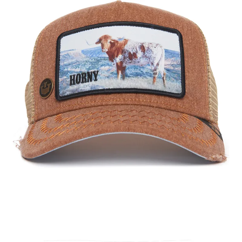gorra-trucker-brun-okse-horny-model-no-h02ny-rodeo-the-farm-fra-goorin-bros