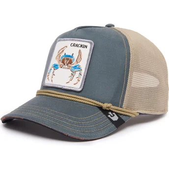 gorra-trucker-grigia-e-beige-granchio-wuz-crackin-nautical-nonsense-the-farm-di-goorin-bros
