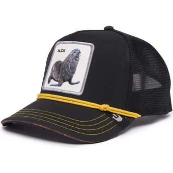 Gorra trucker negra foca Slick Seal of Approval Nautical Nonsense The Farm de Goorin Bros.