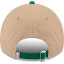 cappellino-curvo-marrone-e-verde-regolabile-9twenty-draft-2024-di-boston-celtics-nba-di-new-era