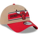 brun-och-rod-bojd-keps-justerbar-9twenty-draft-2024-fran-chicago-bulls-nba-av-new-era