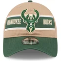 verstellbare-9twenty-draft-2024-kappe-in-braun-und-grun-der-milwaukee-bucks-nba-von-new-era