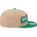 cappello-piatto-marrone-e-verde-snapback-9fifty-draft-2024-di-boston-celtics-nba-di-new-era