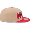 cappello-piatto-marrone-e-rosso-snapback-9fifty-draft-2024-di-chicago-bulls-nba-di-new-era