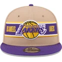 brazowo-fioletowa-czapka-z-daszkiem-typu-snapback-9fifty-draft-2024-los-angeles-lakers-nba-od-new-era