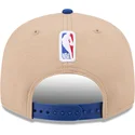 casquette-plate-marron-et-bleue-snapback-9fifty-draft-2024-nba-new-era