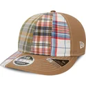 braune-gebogene-verstellbare-kappe-9fifty-retro-crown-relaxed-heritage-fit-von-new-era-x-original-madras-trading-company