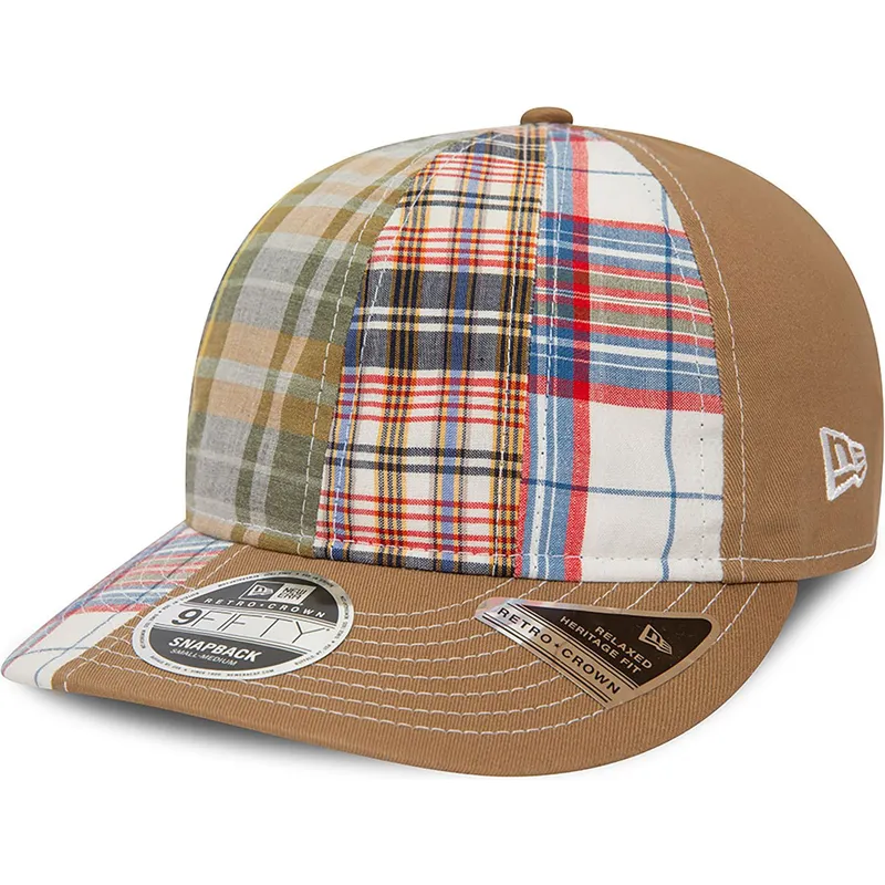 czapka-z-zakrzywionym-daszkiem-brazowa-regulowana-9fifty-retro-crown-relaxed-heritage-fit-od-new-era-x-original-madras-trading-c