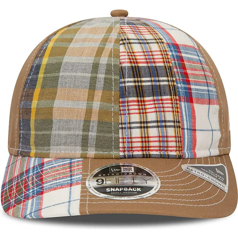 czapka-z-zakrzywionym-daszkiem-brazowa-regulowana-9fifty-retro-crown-relaxed-heritage-fit-od-new-era-x-original-madras-trading-c