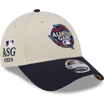 Beige und dunkelblaue Snapback-Cap All Star Game 9FORTY Stretch Snap Fan Pack der MLB von New Era