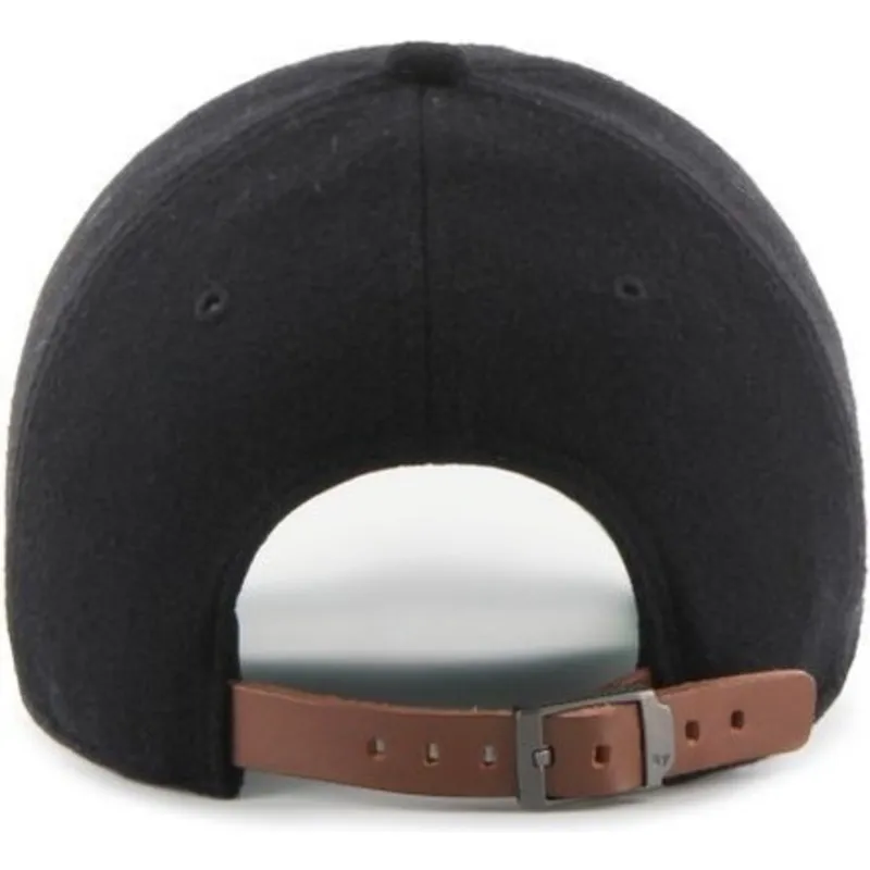 cappelli-curva-nero-cinghia-regolabile-cinta-de-piel-dei-new-york-yankees-mlb-di-47-brand