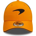 cappellino-curvo-arancione-e-grigio-snapback-9forty-di-mclaren-racing-formula-1-di-new-era