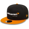 sort-og-orange-flat-snapback-9fifty-essentials-kasket-fra-mclaren-racing-formula-1-af-new-era