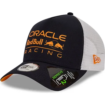 Cappellino trucker blu navy e bianco E Frame REPREVE di Red Bull Racing Formula 1 di New Era