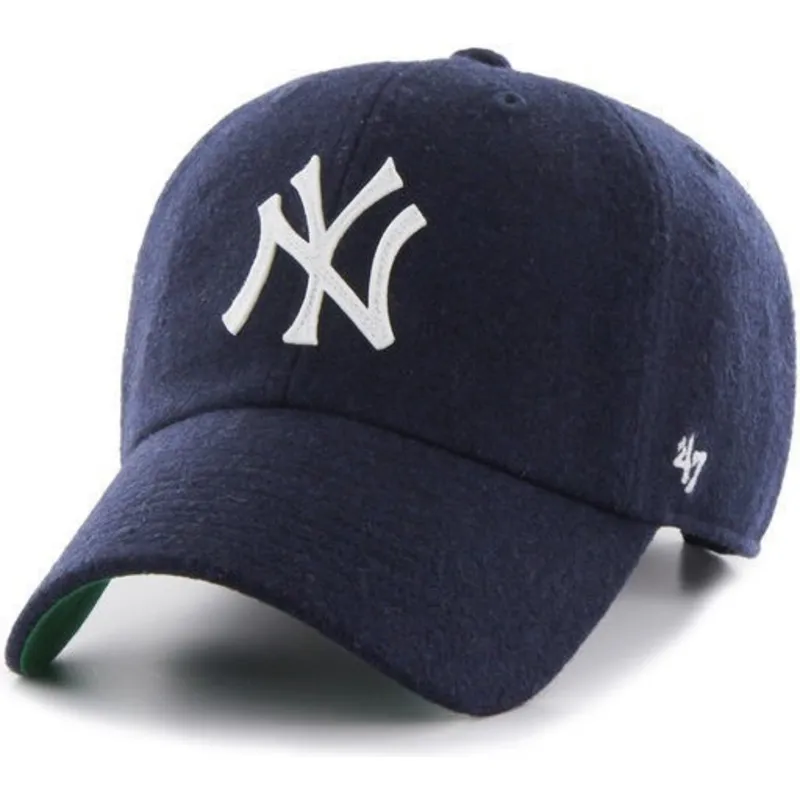 mutzen-gebogen-marineblau-verstellbares-band-cinta-de-piel-der-new-york-yankees-mlb-von-47-brand
