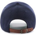 47-brand-curved-brim-mit-lederband-new-york-yankees-mlb-clean-up-cap-marineblau