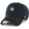 cappellino-curvo-blu-navy-con-piccolo-logo-dei-new-york-yankees-mlb-clean-up-di-47-brand