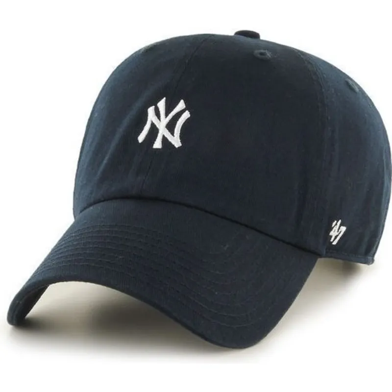 cappelli-curva-blu-marino-cinghia-regolabile-pequeno-dei-new-york-yankees-mlb-di-47-brand