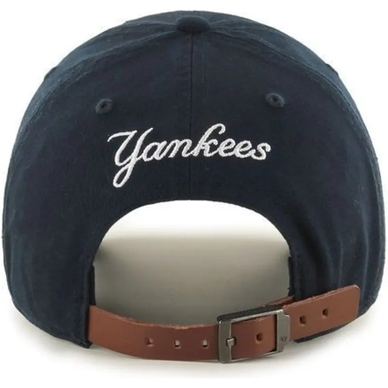 cappelli-curva-blu-marino-cinghia-regolabile-pequeno-dei-new-york-yankees-mlb-di-47-brand