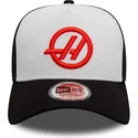 cappellino-trucker-bianco-e-nero-e-frame-di-haas-f1-team-formula-1-di-new-era