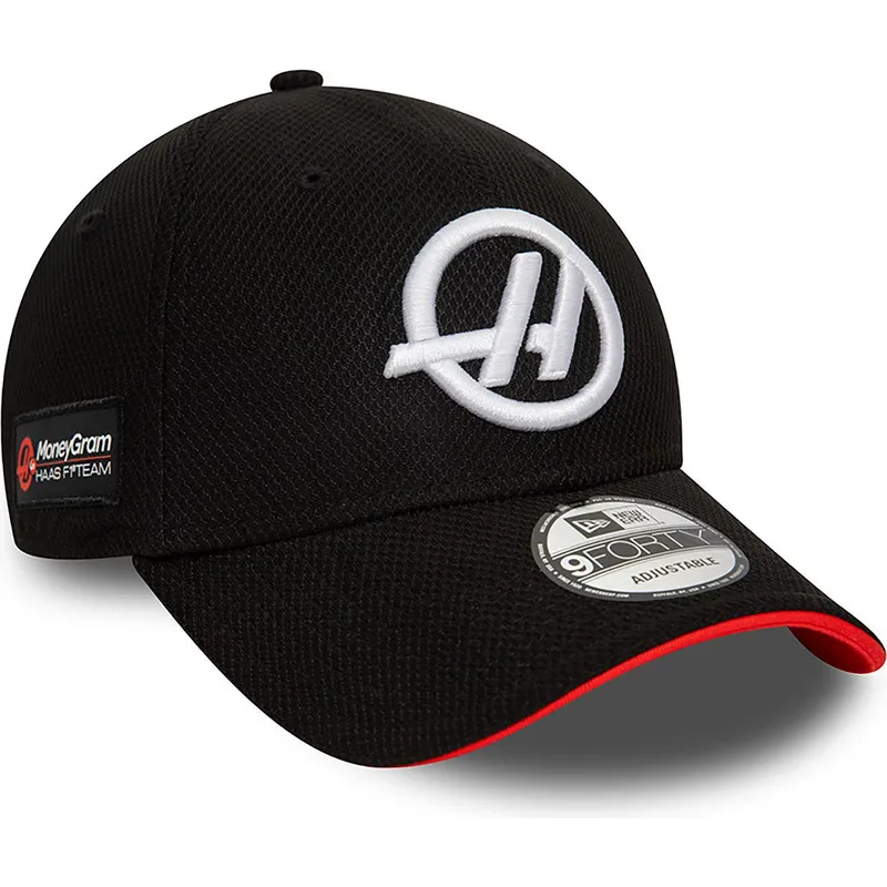 cappellino-visiera-curva-nero-snapback-9forty-side-patch-di-haas-f1-team-formula-1-di-new-era