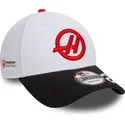 hvid-og-sort-buet-kasket-snapback-nico-hulkenberg-9forty-fra-haas-f1-team-formula-1-fra-new-era
