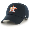 schwarze-houston-astros-mlb-clean-up-kappe-mit-gebogenem-schirm-von-47-brand