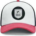 oblack-classic-trucker-cap-in-weiss-schwarz-und-rosa