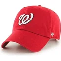 cappellino-curvo-rosso-washington-nationals-mlb-clean-up-di-47-brand