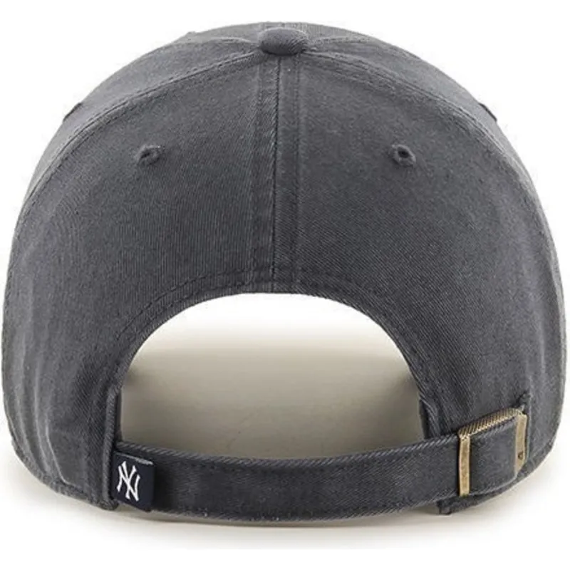 dunkelgraue-gebogene-kappe-new-york-yankees-mlb-clean-up-von-47-brand
