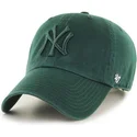cappellino-verde-con-visiera-curva-e-logo-verde-dei-new-york-yankees-mlb-clean-up-di-47-brand