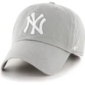 cappellino-curva-grigio-dei-new-york-yankees-mlb-clean-up-di-47-brand