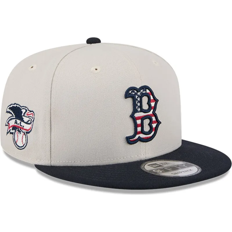 mutzen-flach-beige-snapback-9fifty-4th-of-july-der-boston-red-sox-mlb-von-new-era