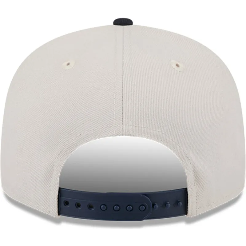 cappello-piatto-beige-e-blu-marino-snapback-9fifty-4th-of-july-di-detroit-tigers-mlb-di-new-era