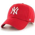 47-brand-curved-brim-new-york-yankees-mlb-clean-up-red-cap