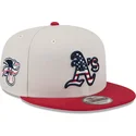 cappello-piatto-beige-e-rosso-snapback-9fifty-4th-of-july-di-oakland-athletics-mlb-di-new-era